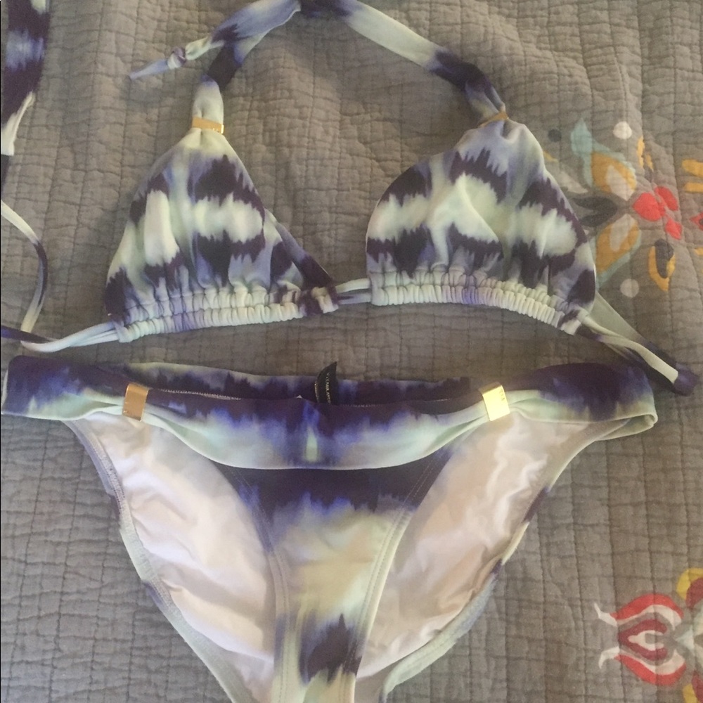 Vix Paul Amermanny Bikini 👙 Tie Dye / Aztec Print - Large Top/Btm - Like new!
